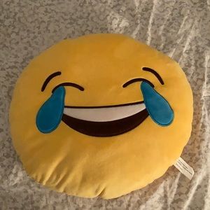 laughing emojji pillow